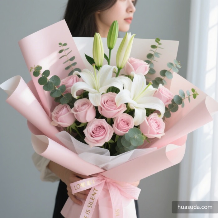 百事合意/粉玫瑰香水百合plus